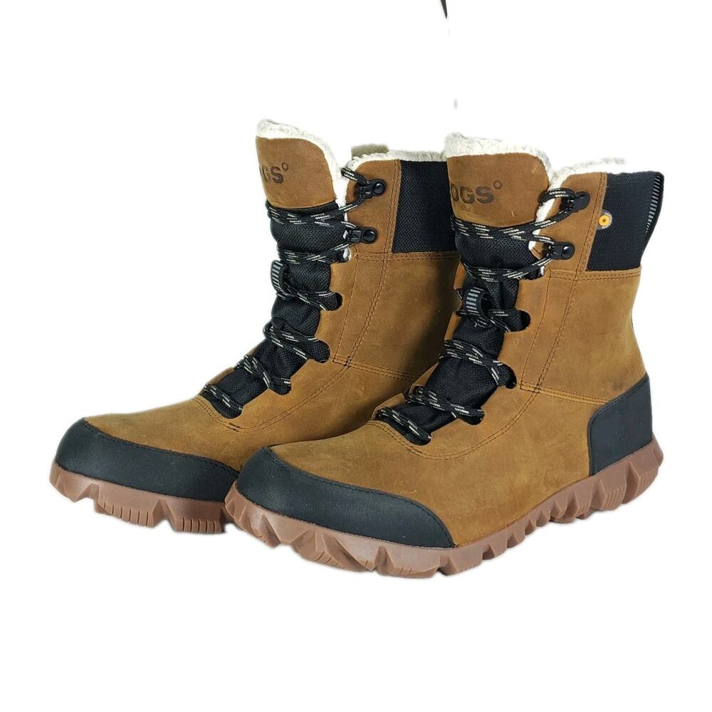 Bogs Arcata Women's US 8 Amber Urban Leather Waterproof Lined Winter Boots